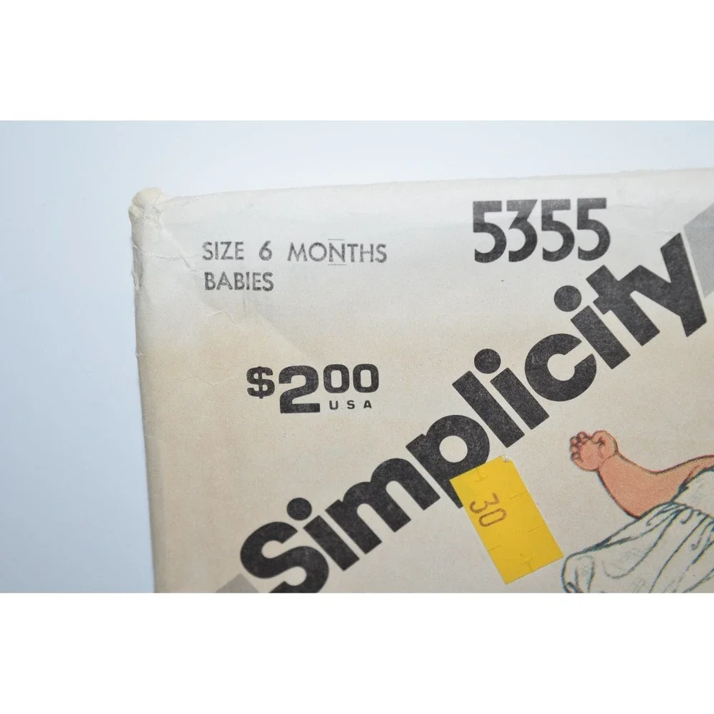 Simplicity 5355 Baby Clothes Sewing Pattern 6M Overall bibs Romper‎ sun Dress